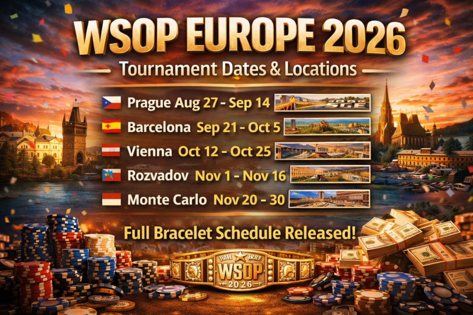 WSOP Europe schedule in 2026